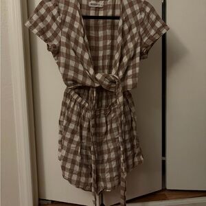 Forever 21 Brown Plaid Dress